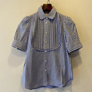 MAISON DE REEFUR 스트라이프 반팔 셔츠