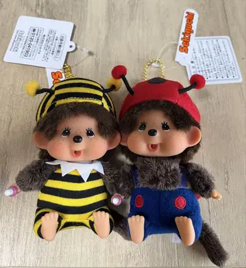 몬치치 얼굴이 큰 SS 키체인 꿀벌 무당벌레