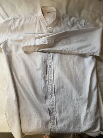 오라리 20ss 밴드 카라 셔츠