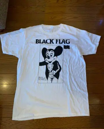 blackflag 미키 발금 노무라 쿤이치 빈티지 티셔츠