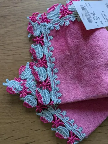 긴카자와 레이스 타월 손수건 빙수 24cm x 24cm