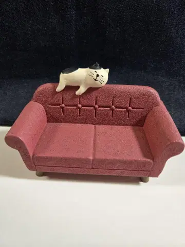 데코레 네이비 고양이 소파