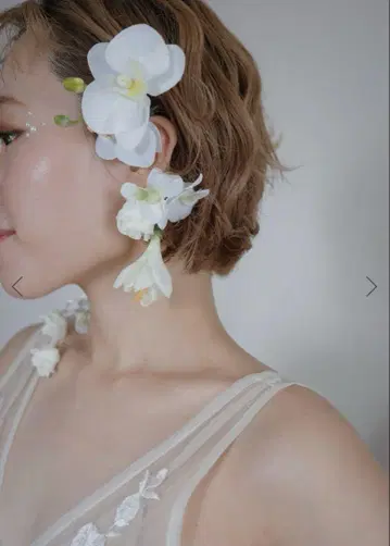 SASSY. 플라워 이어 커프 flower ear cuff 웨딩