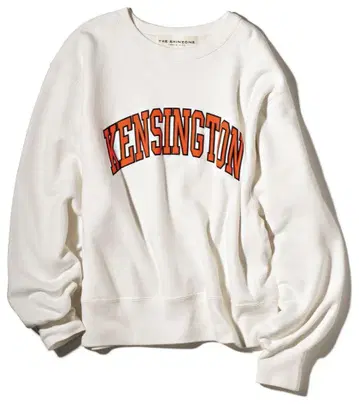 THE SHINZONE KENSINGTON 칼리지 로고 맨투맨 화이트