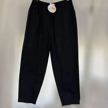 myM 인도 면 슬림 룩 루즈 팬츠 블랙 M-L
