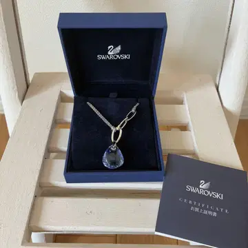 스와로브스키 SWAROVSKI 크리스탈 블루 목걸이 정품