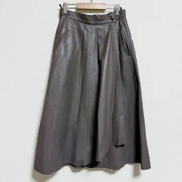 GUY LAROCHE 가죽 스커트 랩 스커트 롱 스커트 S 상당
