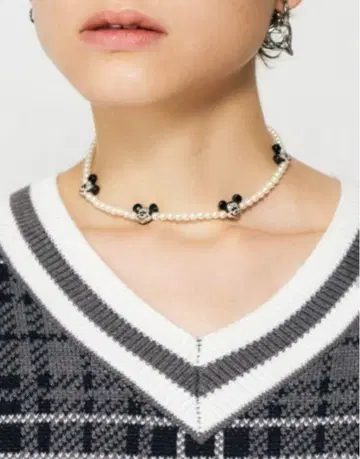디즈니 마우지 콜라보 목걸이 moussy