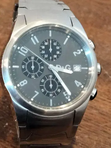 이동 부품 D&G 손목시계 크로노그래프 샌드 파이퍼