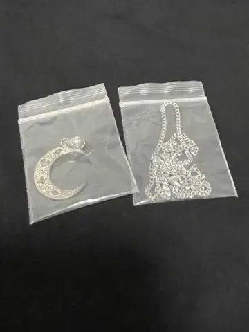 cenote 실버 925 초승달 펜던트 체인 포함