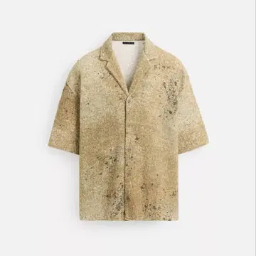 ZARA 자라 추상 패턴 니트 셔츠 M 셔츠 반팔