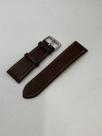 브라운 가죽 시계 벨트 밴드 24mm 미사용