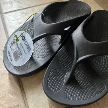 OOFOS 샌들 여성용 EU37 블랙