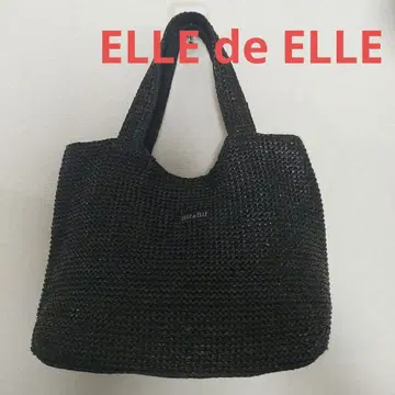 ELLE de ELLE 블랙 바스켓백
