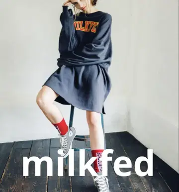 1009 MILKFED. 맨투맨 원피스 오버 사이즈 빅 사이즈
