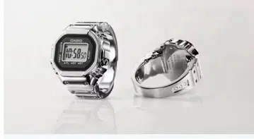 CASIO 디지털 반지 워치 실버 CRW-001-1JR