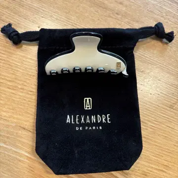 ALEXANDRE DE PARIS 헤어 클립 아이보리/블랙