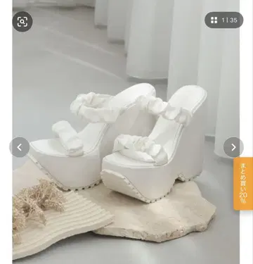 다리치 새틴 플랫폼 샌들 m
