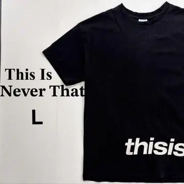 디스이즈네버댓 반팔 티셔츠 블랙 L