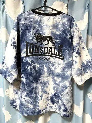 LONSDALE 타이다이 오버 사이즈 티셔츠 L 사이즈