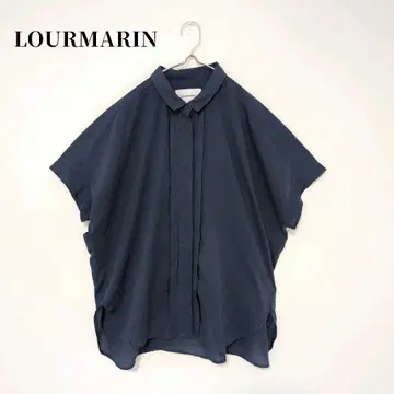 LOURMARIN 루루마린 네이비 오버 사이즈 셔츠