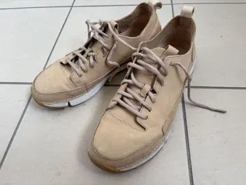클락스 베이지 스웨이드 스니커즈 남성용 clarks 26.5cm