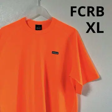 FCRB 20AW PACK TEE 오렌지 로고 원포인트 XL