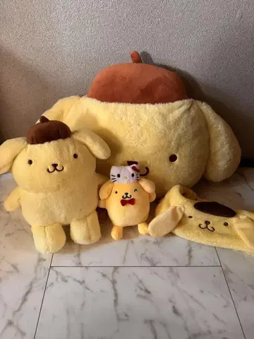 폼폼푸딩 쿠션 봉제 인형 4종 세트