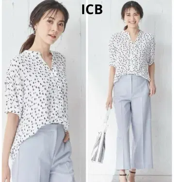 ICB Square Dot 블라우스