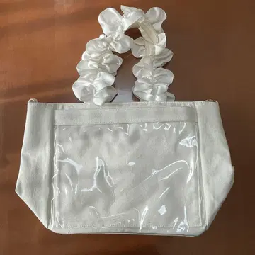 자카마트 프릴 토트 A4 화이트