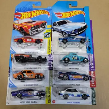 핫휠 미니카 세트 8대 세트 Race Ford