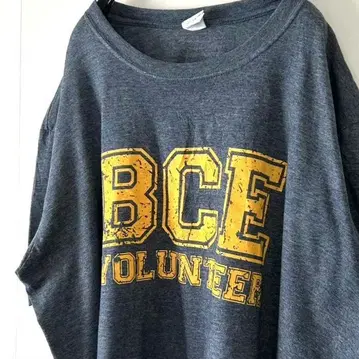 길단 BCE 자원 봉사 티셔츠 XL 네이비 컬러 구제 의류