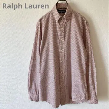 Ralph Lauren 긴팔 체크 셔츠 버튼 다운