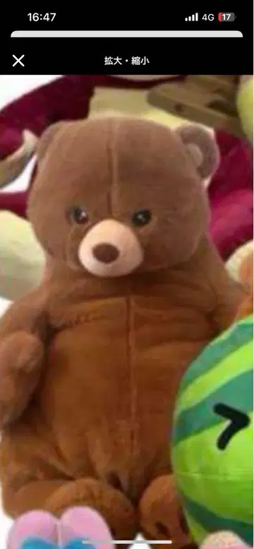 큰 브라운 곰 봉제 인형