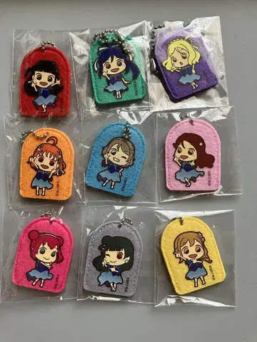 aqours 펠트 퍼펫 전 종류 세트