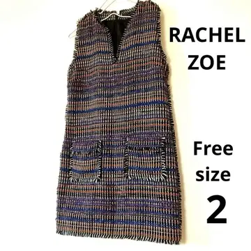 RACHEL ZOE 슬리브리스 원피스 프린지 Free 사이즈