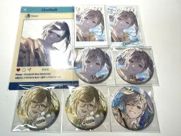 ChroNoiR 카노 Blue Memories 캔뱃지 카드