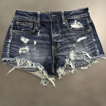 AMERICAN EAGLE 데미지 데님 숏 팬츠