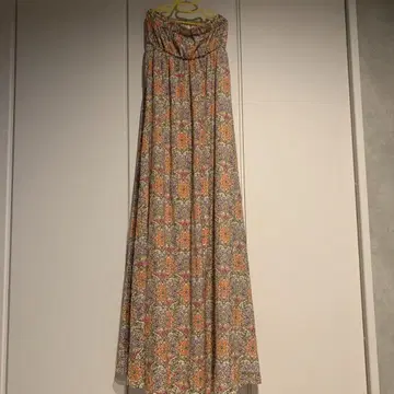 DURAS 플라워 프린트 슬리브리스 원피스