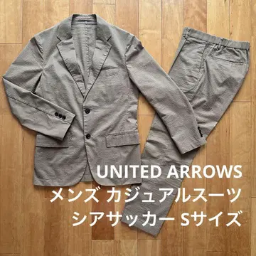 UNITED ARROWS 시어서커 캐주얼 수트 베이지 S