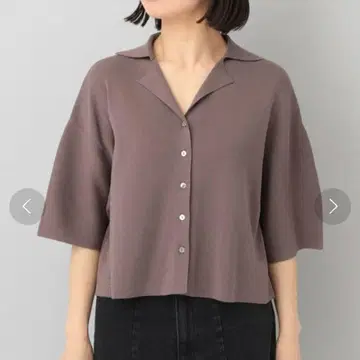 아파트 바이 카이킨 숏 가디건 모카