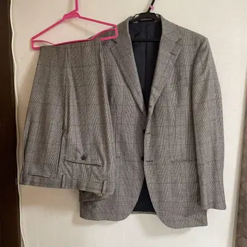 Mitsumine 체크 무늬 정장 세트 A6