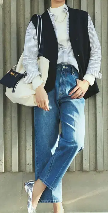 LOUNIE 루니 데님 팬츠 스트레이트 블루 36
