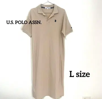 유에스플로어슨 폴로 셔츠 롱 원피스 POLO L 베이지
