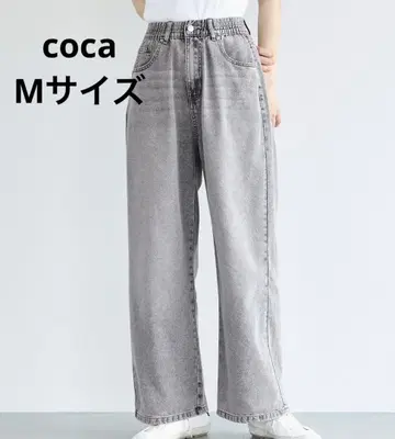 coca 썸머 데님 허리 밴딩 이지 팬츠