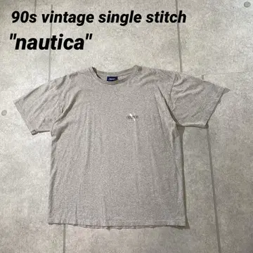 90s 싱글 스티치 티셔츠 USA제 nautica 노티카 원 포인트