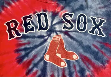 빈티지 BostonRedSox 레드삭스 리퀴드 블루 타이다이 티셔츠