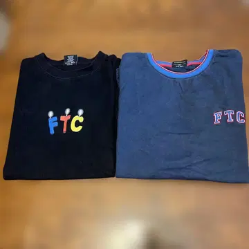 [선착순] FTC Tshirs 2장 M 사이즈 블랙 파랑