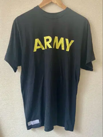 2장 세트 ARMY 티셔츠 RAP TEE 빈티지 M, L 블랙