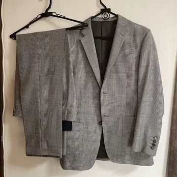 dunhill 체크 무늬 정장 자켓과 팬츠 세트 L